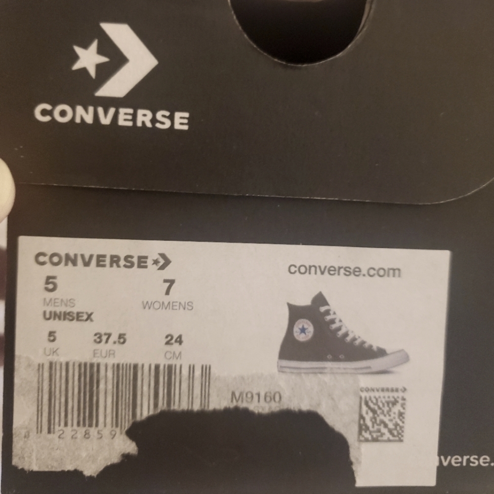 High top chucks, size 7 women